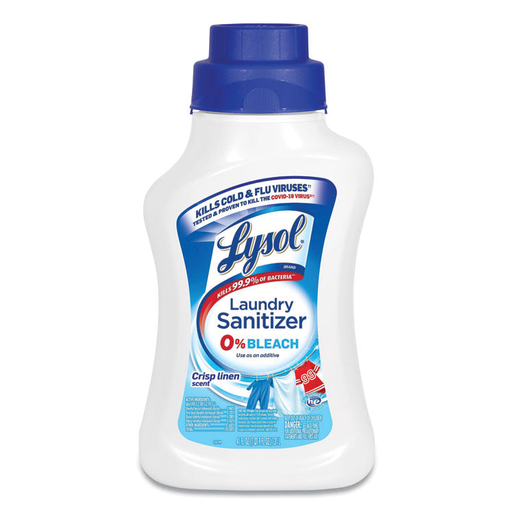 LYSOL Brand - Laundry Sanitizer, Liquid, Crisp Linen, 41 oz, 6/Carton
