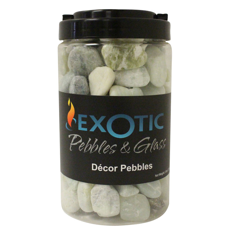 EXOTIC - Exotic Pebbles & Glass Jade Polished Deco Pebbles 5 lb