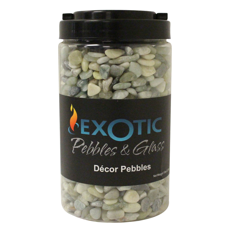 EXOTIC - Exotic Pebbles & Glass Polished Jade Decorative Pebble Pebbles 5 lb
