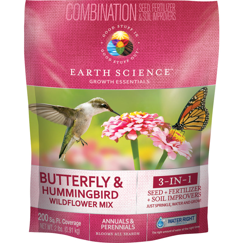 EARTH SCIENCE - Earth Science Growth Essentials Full Sun Fertilizer, Seed & Soil Improver 2 lb - Case of 6