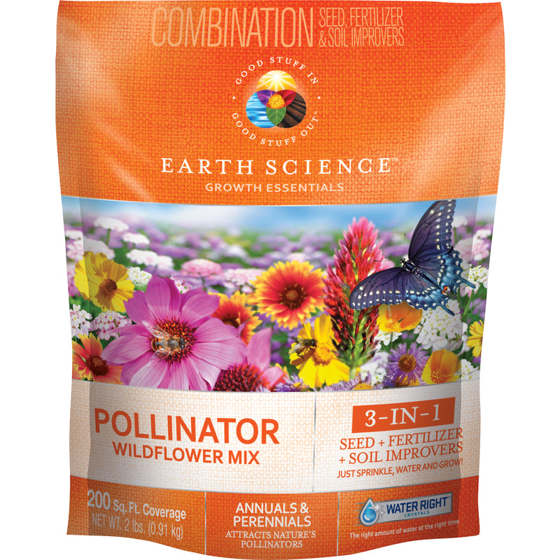 EARTH SCIENCE - Earth Science Growth Essentials Pollinator Annuals and Perennials Plant Fertilizer 2 lb - Case of 6