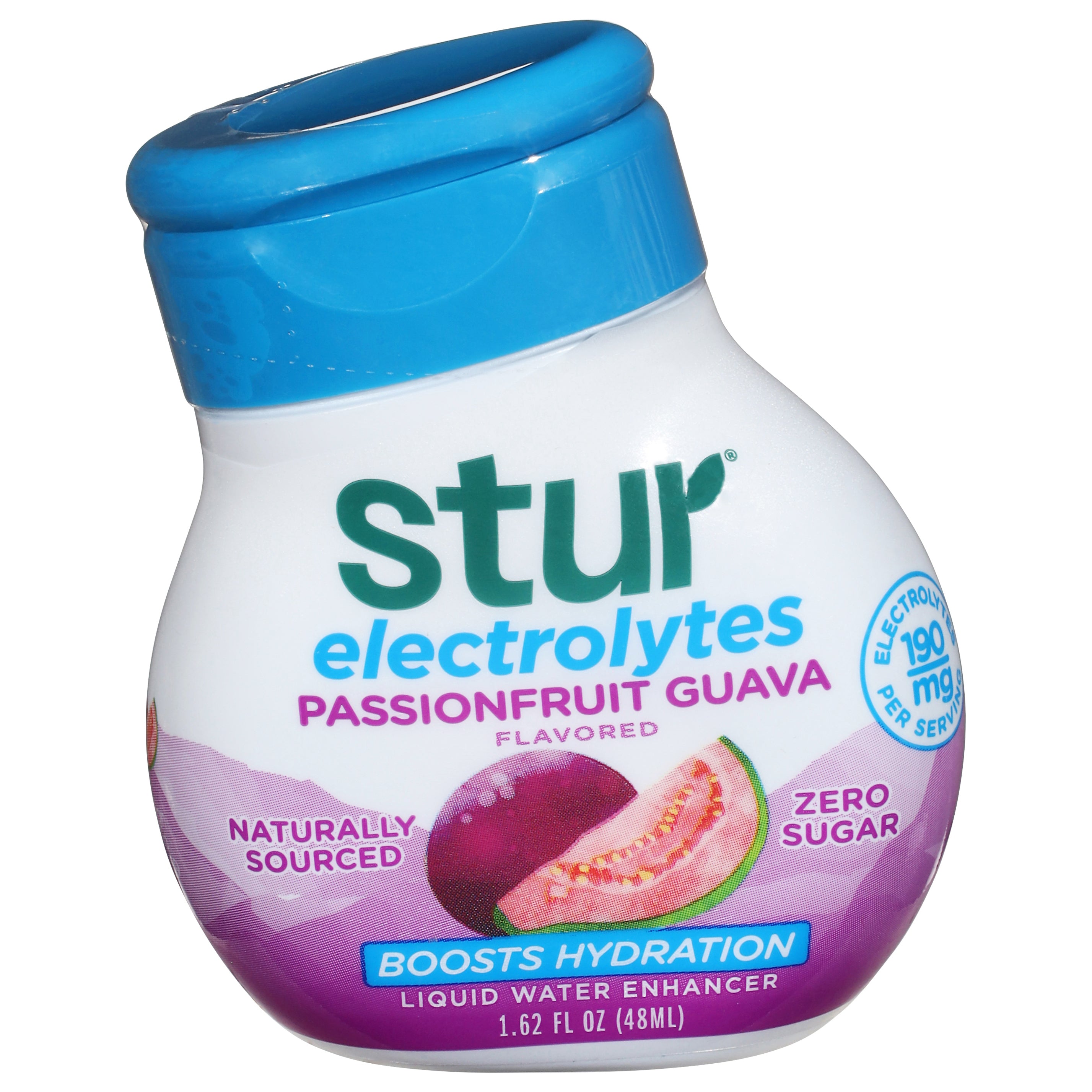 Stur Zero Sugar Electrolytes Passionfruit Guava Flavored Liquid Water Enhancer 1.62 fl oz - Case of 6
