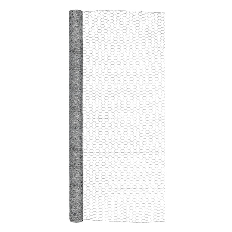 GARDEN CRAFT - Garden Craft 72 in. H X 50 ft. L Galvanized Steel Poultry Netting 1 in.