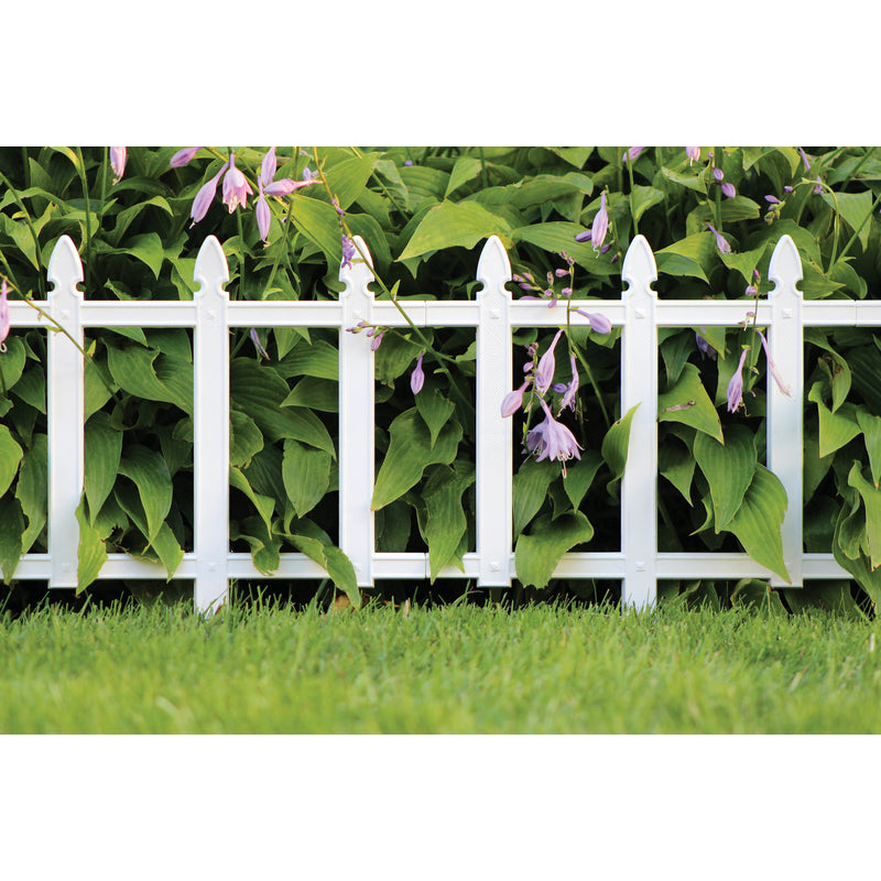 MASTER MARK - Master Mark 12 in. L X 13 in. H Plastic White Cottage Fence - Case of 36