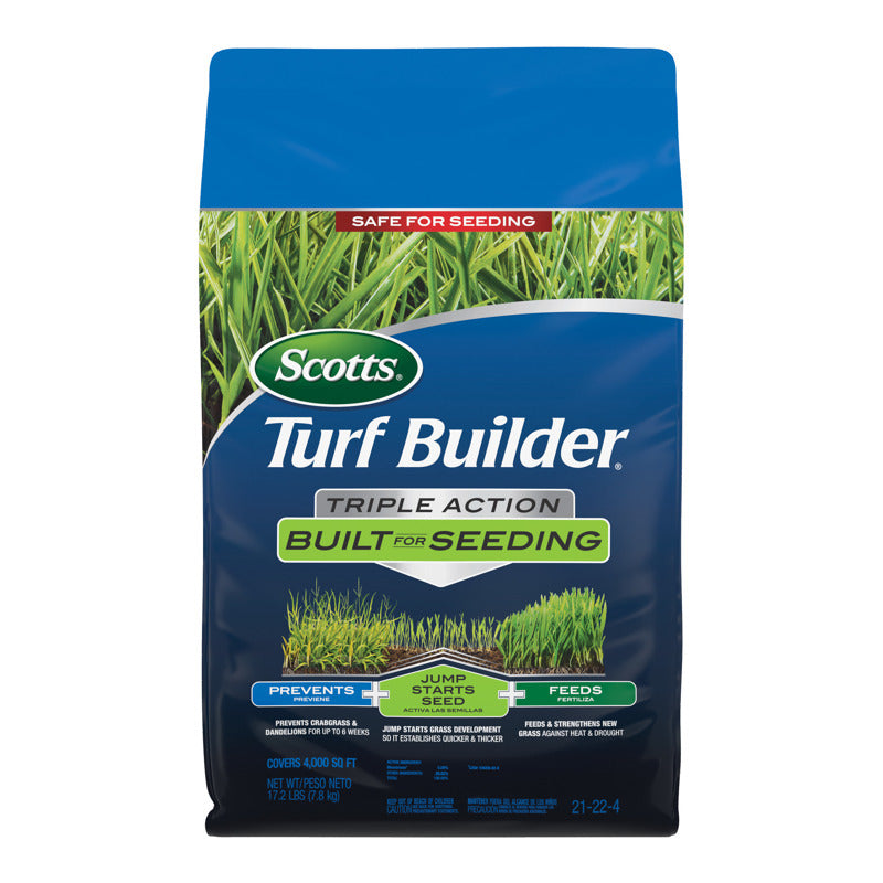 SCOTTS - Scotts Turf Builder Pre Emergent Preventer & Fertilizer Lawn Fertilizer For All Grasses 4000 sq ft