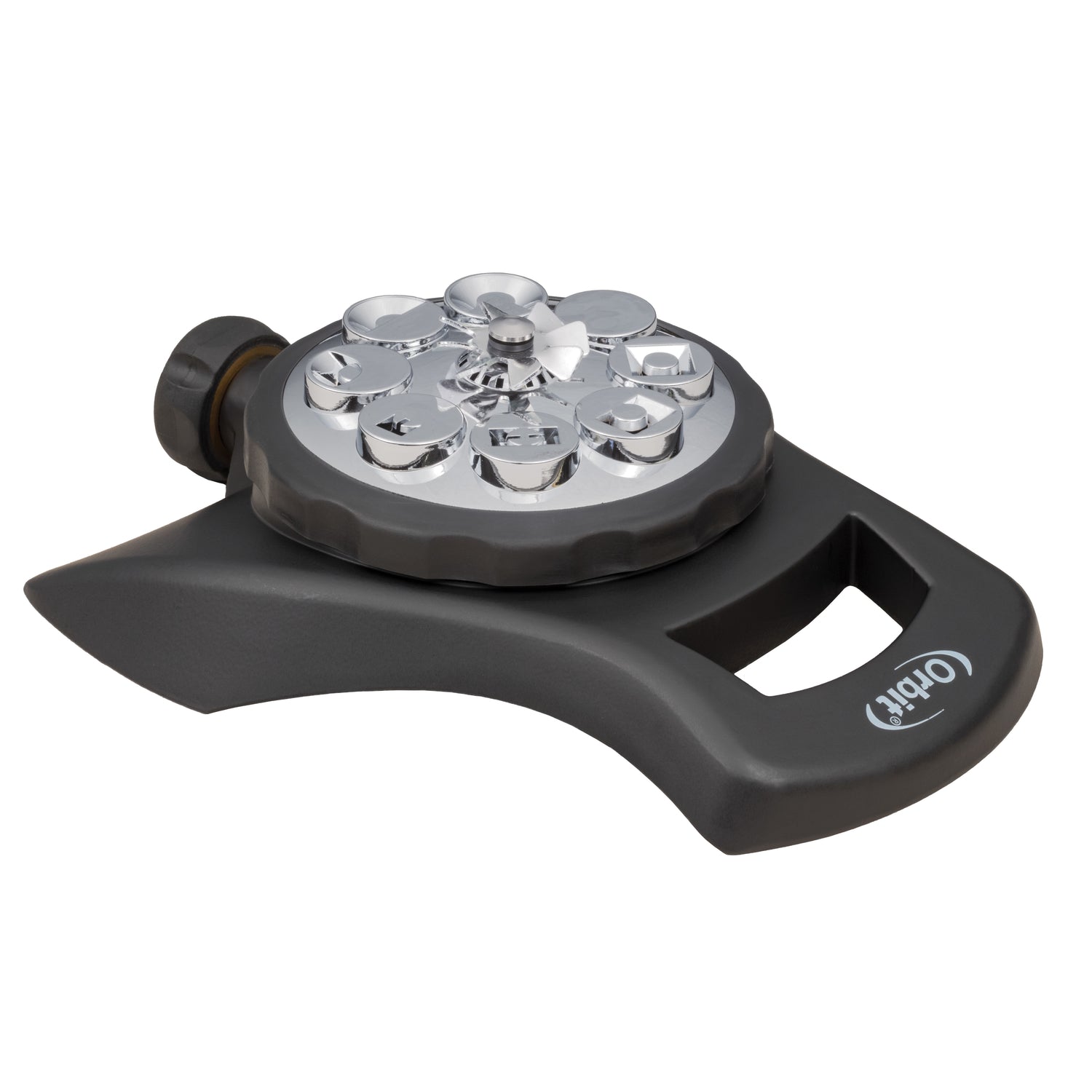 Orbit Zinc Non-Tipping Base 8-Pattern Turret Sprinkler 962 sq ft 1 pk - Case of 6