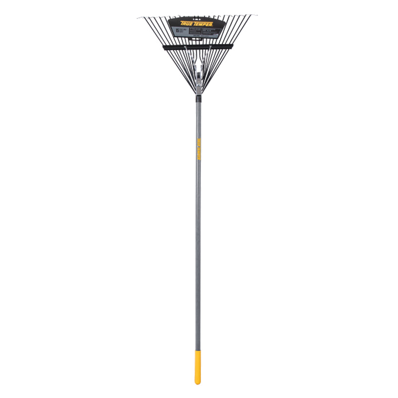 TRUE TEMPER - True Temper 64.5 in. 22 Tine Steel Leaf Rake Wood Handle - Case of 12