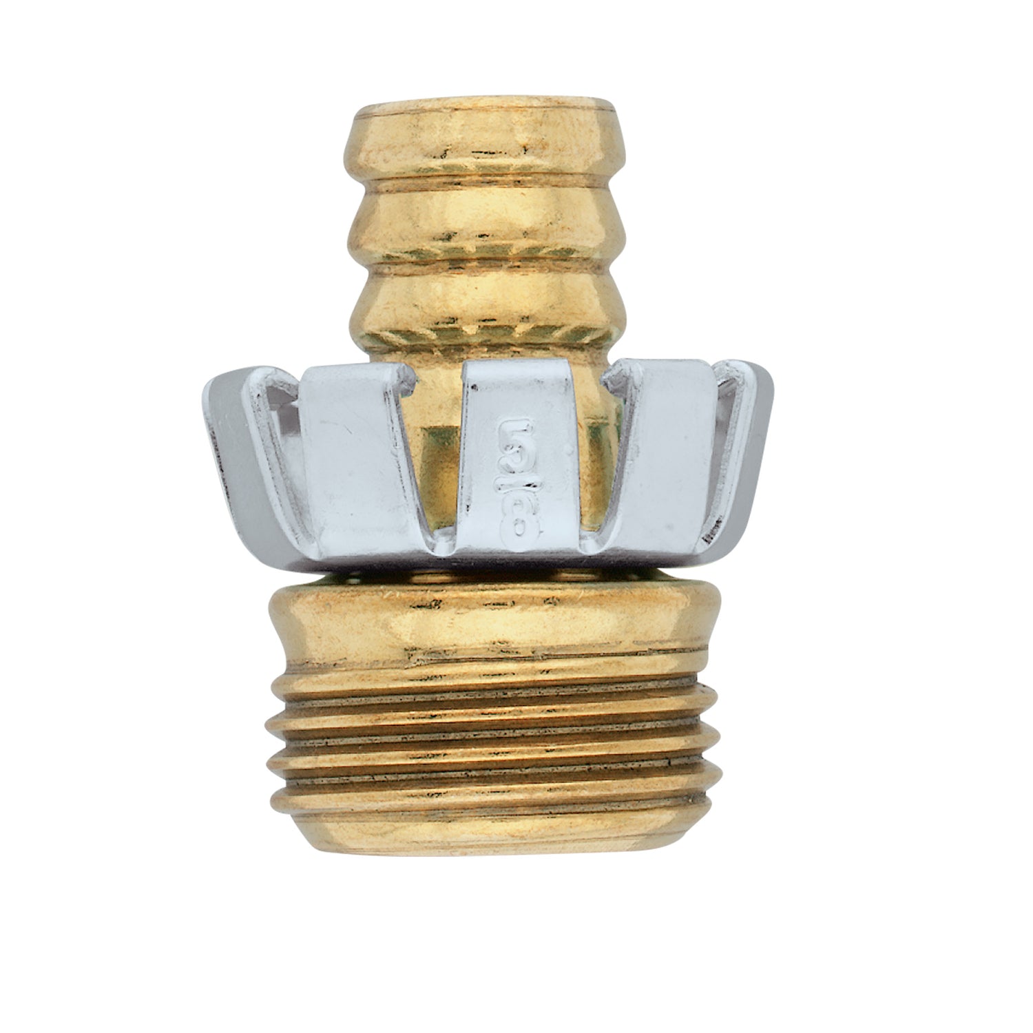 Orbit 5/8 in. Brass/Stainless Steel Threaded Male Clinch Hose Mender - Case of 20