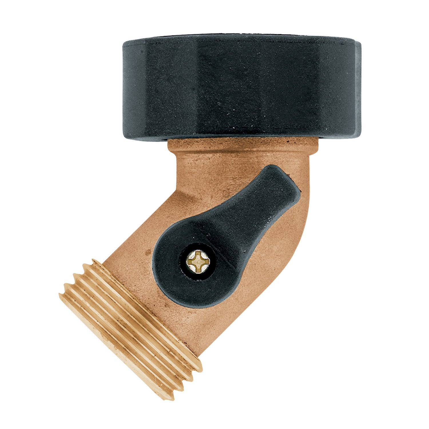 Orbit 3/4 in. Brass Threaded Gooseneck Coupling w/Shut-Off
