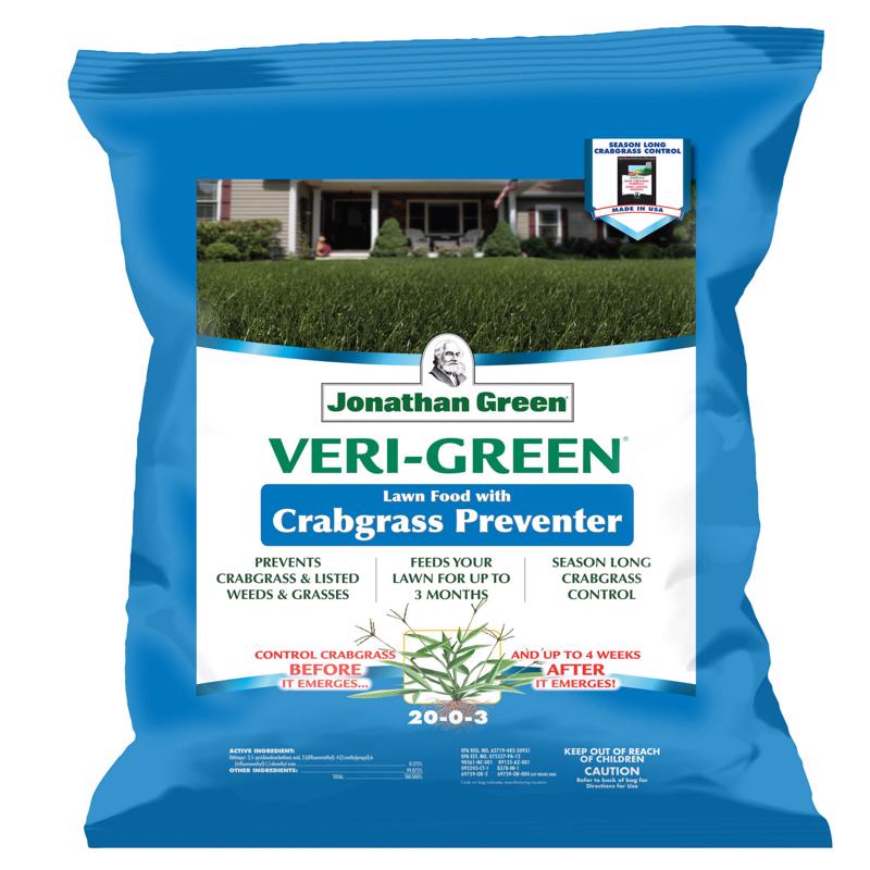 JONATHAN GREEN - Jonathan Green Veri-Green Crabgrass Preventer Lawn Fertilizer For All Grasses 5000 sq ft