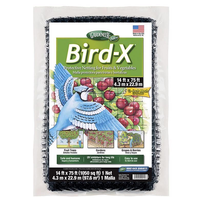 GARDENEER - Gardeneer Bird-X 75 ft. L X 14 ft. W Bird Netting - Case of 6