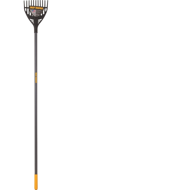 TRUE TEMPER - True Temper 65.19 in. 11 Tine Poly Shrub Rake Steel Handle