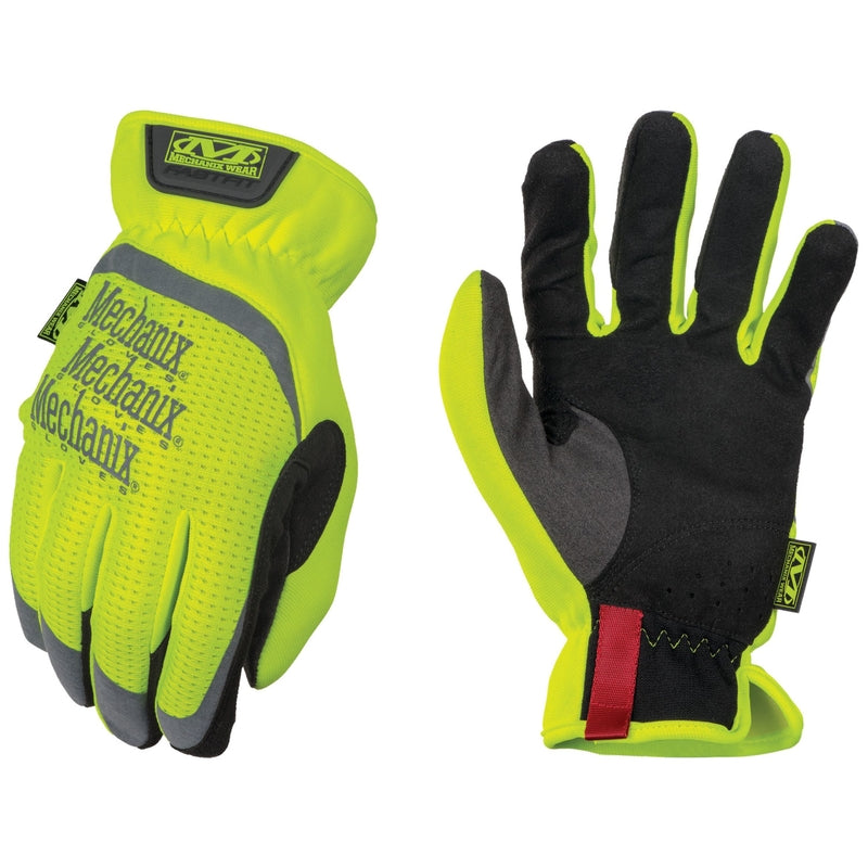 MECHANIX WEAR - Mechanix Wear FastFit Men's Full Finger Work Gloves Hi-Vis Yellow L 1 pair