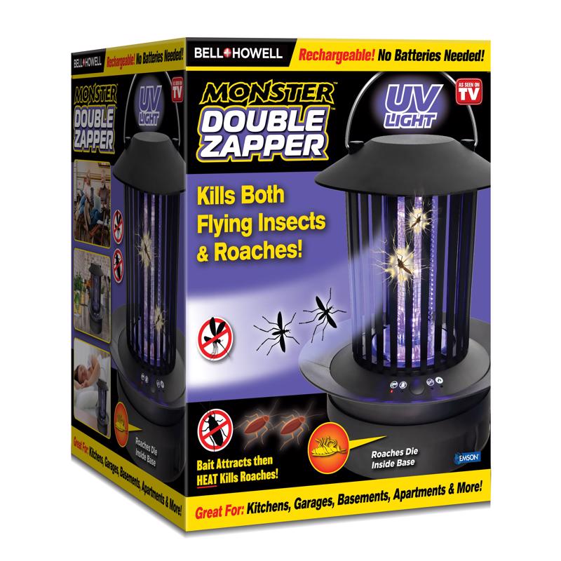 BELL+HOWELL - Bell + Howell Monster Indoor and Outdoor Insect And Mosquito Zapper 1200 sq ft 18 W