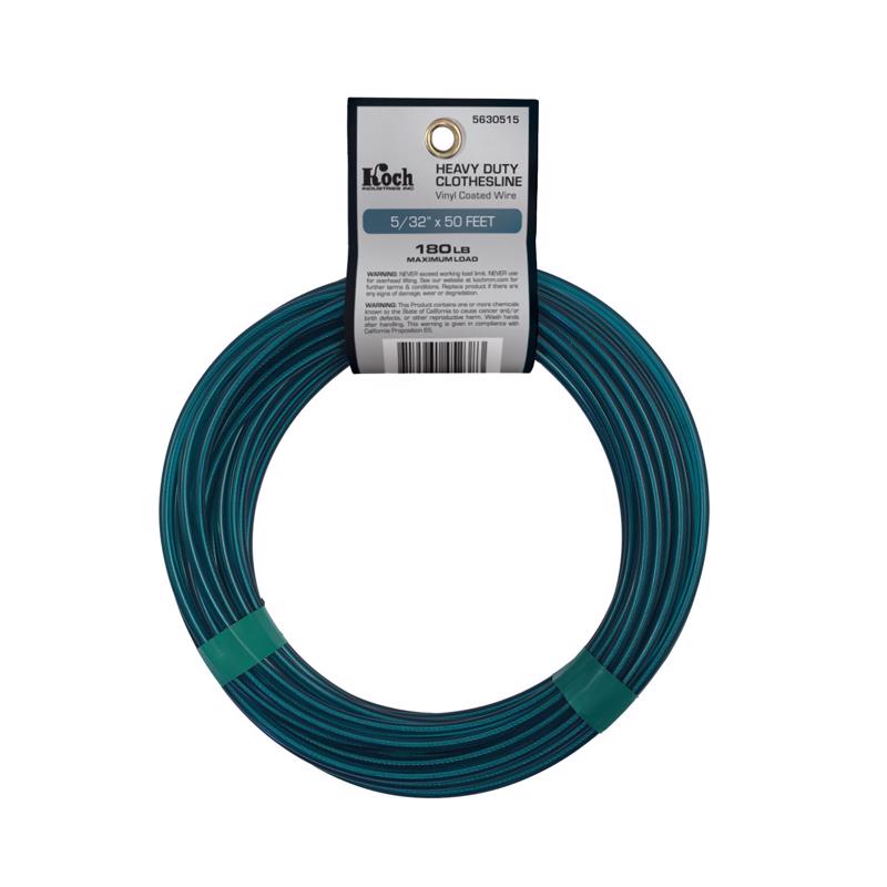 KOCH - Koch 5/32 in. D X 50 ft. L Green Cabled Wire Vinyl Clothesline Wire
