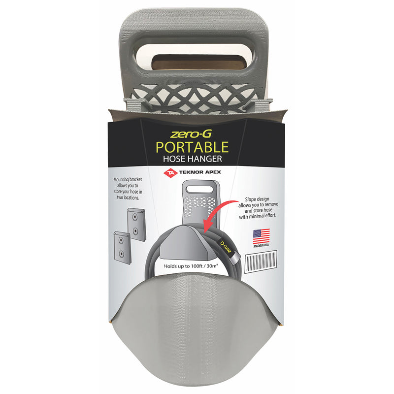 TEKNOR APEX - Teknor Apex Zero-G 100 ft. Gray Wall Mounted Hose Hanger