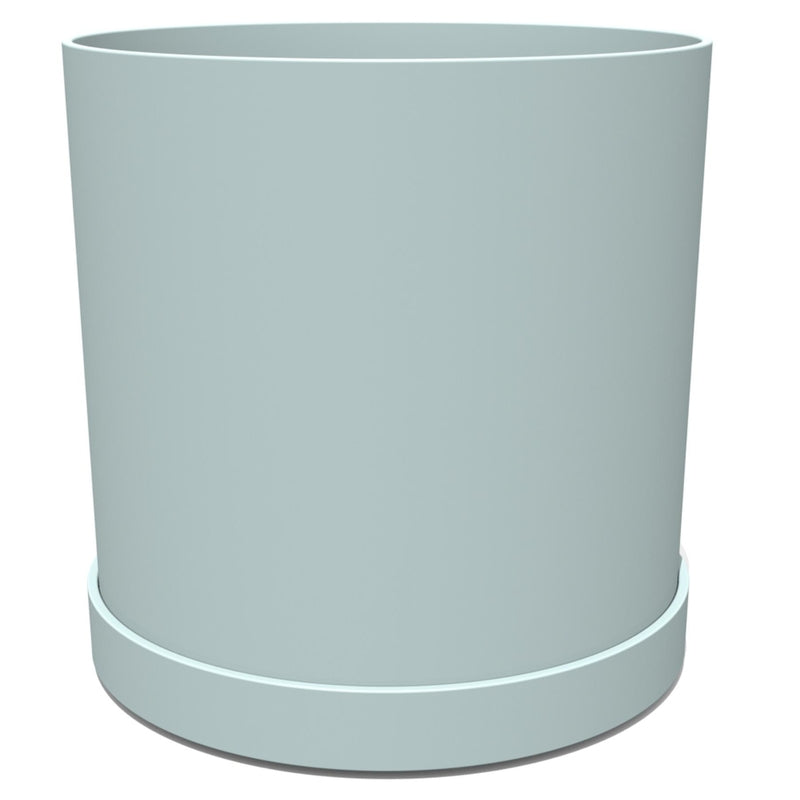 BLOEM - Bloem Mathers 9.625 in. H X 18 in. D Resin Planter Misty Blue