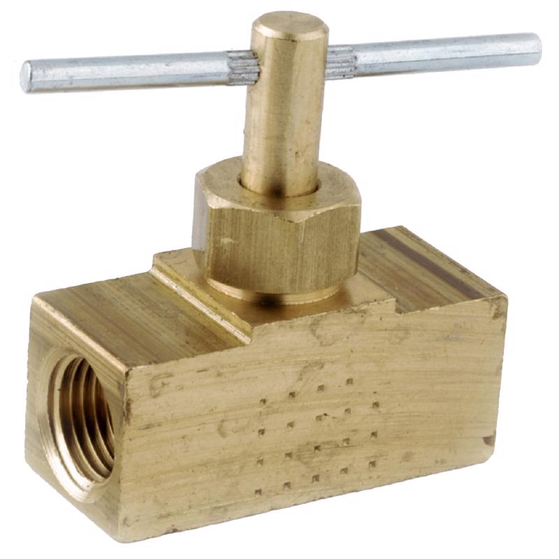 ANDERSON METALS - Anderson Metals 1/8 in. 1/8 in. Brass Needle Valve [759134-02AH]