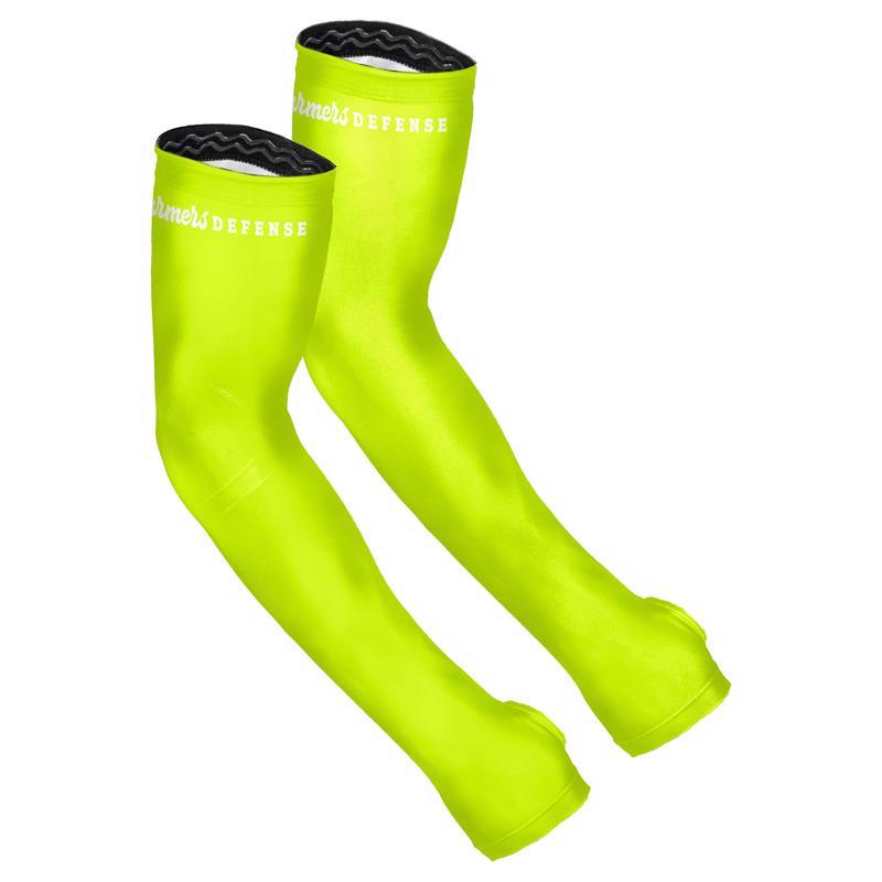 FARMERS DEFENSE - Farmers Defense L/XL Polyester/Spandex High-Vis Yellow Protection Sleeves