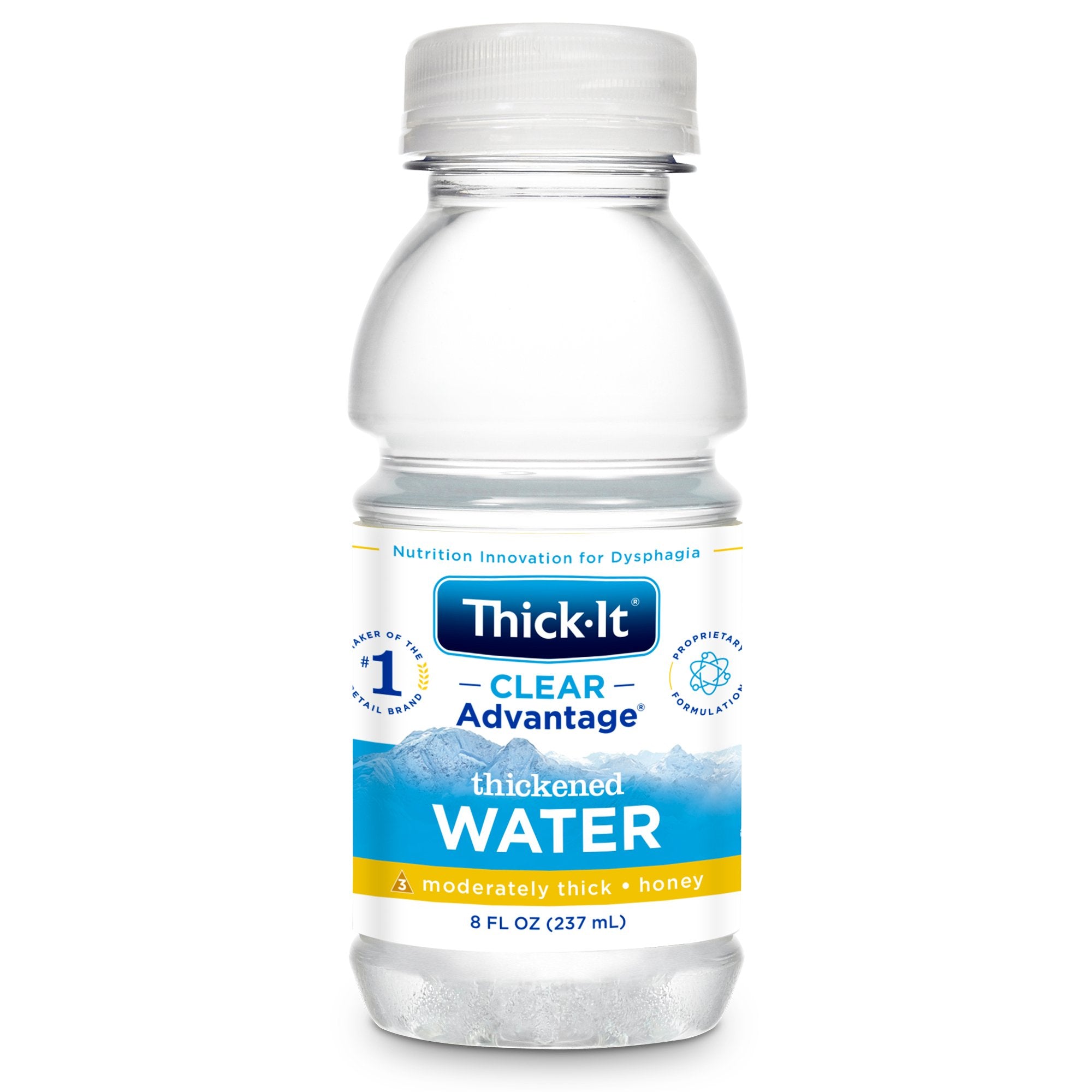 Kent Precision Foods - Thickened Water Thick-It® Clear Advantage® 8 oz. Bottle Unflavored Liquid IDDSI Level 3 Moderately Thick/Liquidized [1/EA]