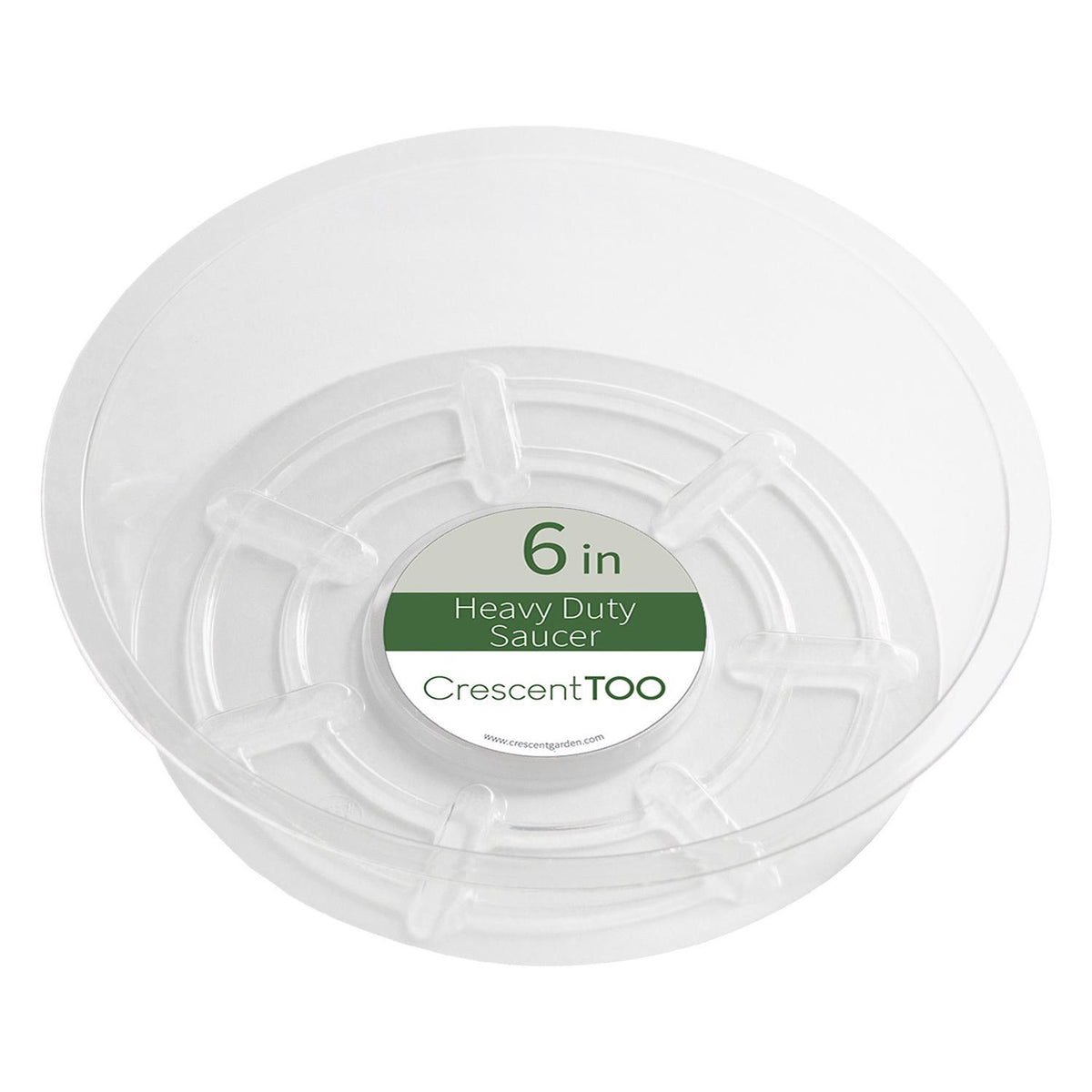 Crescent Garden 1.5 in. H X 6 in. D Plastic Plant Saucer Clear - Case of 25