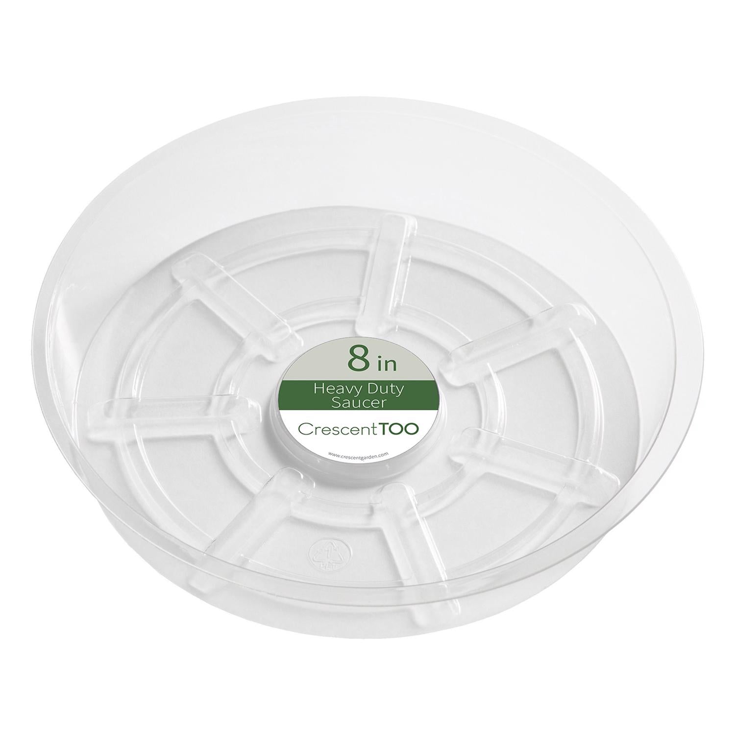 Crescent Garden 1.5 in. H X 8 in. D Plastic Plant Saucer Clear - Case of 25