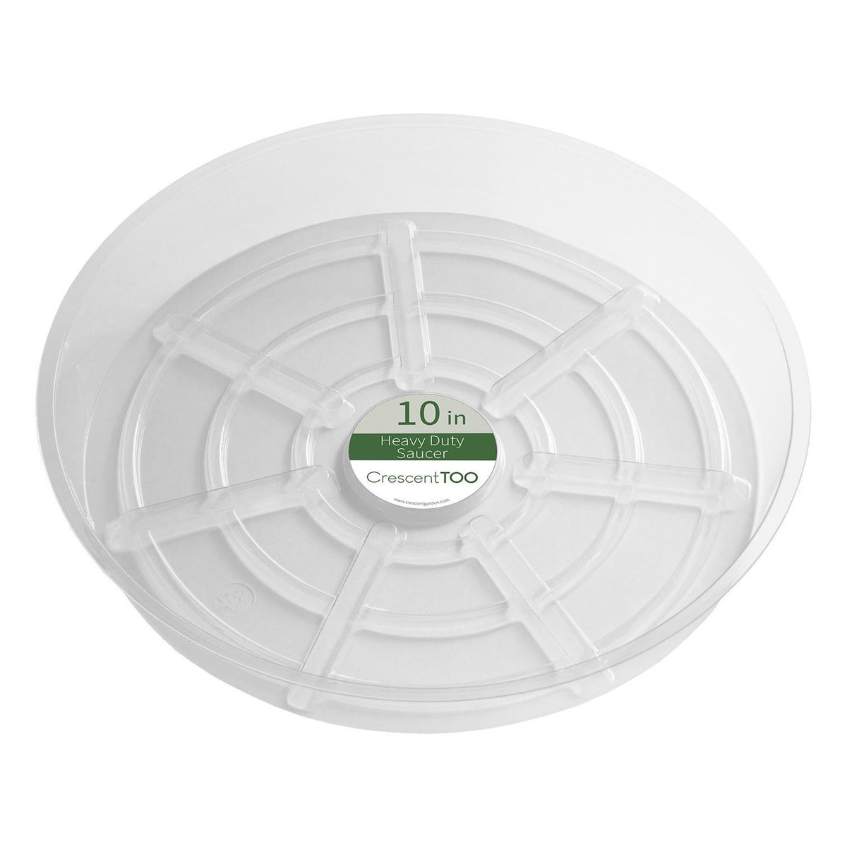 Crescent Garden 1.5 in. H X 10 in. D Plastic Plant Saucer Clear - Case of 25