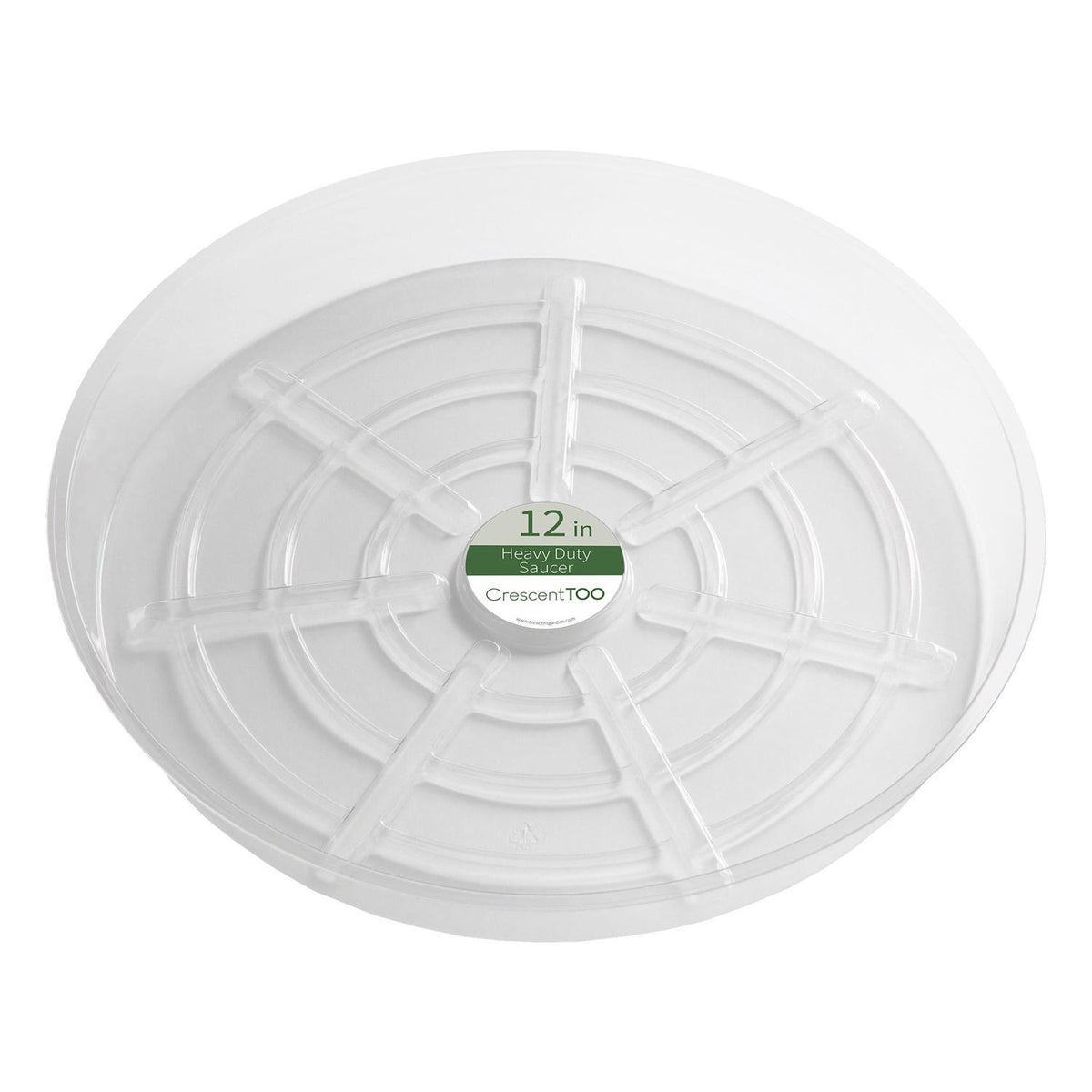 Crescent Garden 1.5 in. H X 12 in. D Plastic Plant Saucer Clear - Case of 25