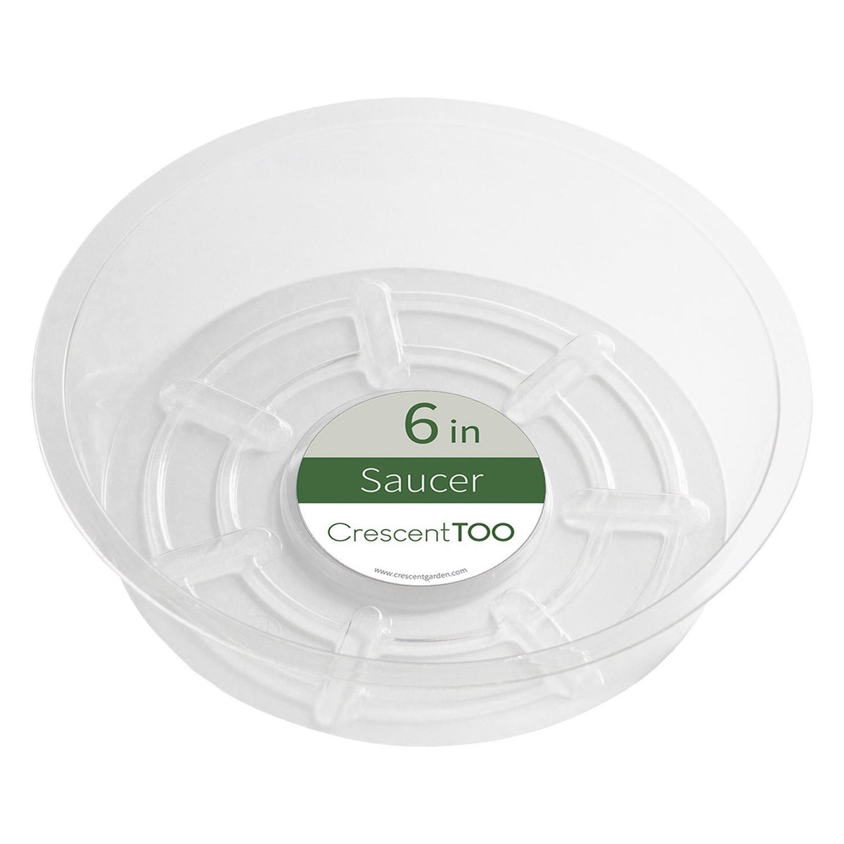 Crescent Garden 2 in. H X 6 in. D Plastic Plant Saucer Clear - Case of 50
