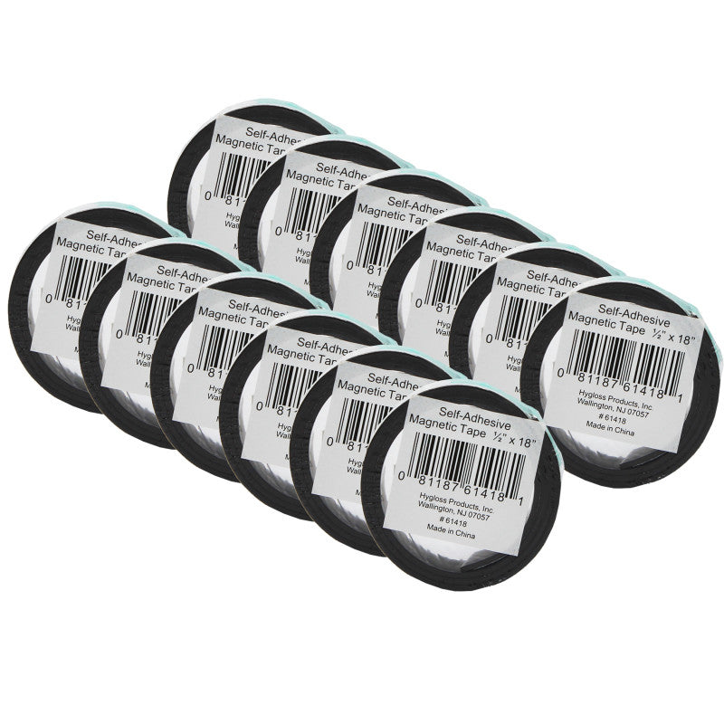 HYGLOSS - Magnetic Tape, 0.5" x 18", 24 Rolls
