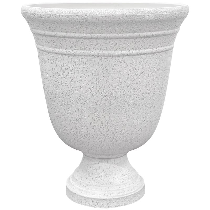 CLASSIC HOME & GARDEN - Classic Home & Garden 19.5 in. H X 16 in. D Plastic Westpoint Urn Planter White