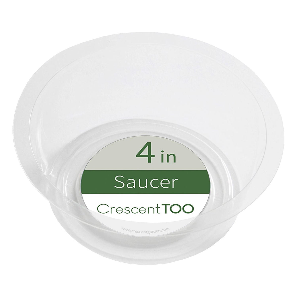 Crescent Garden 1.5 in. H X 4 in. D Polyethylene Plant Saucer Clear - Case of 50