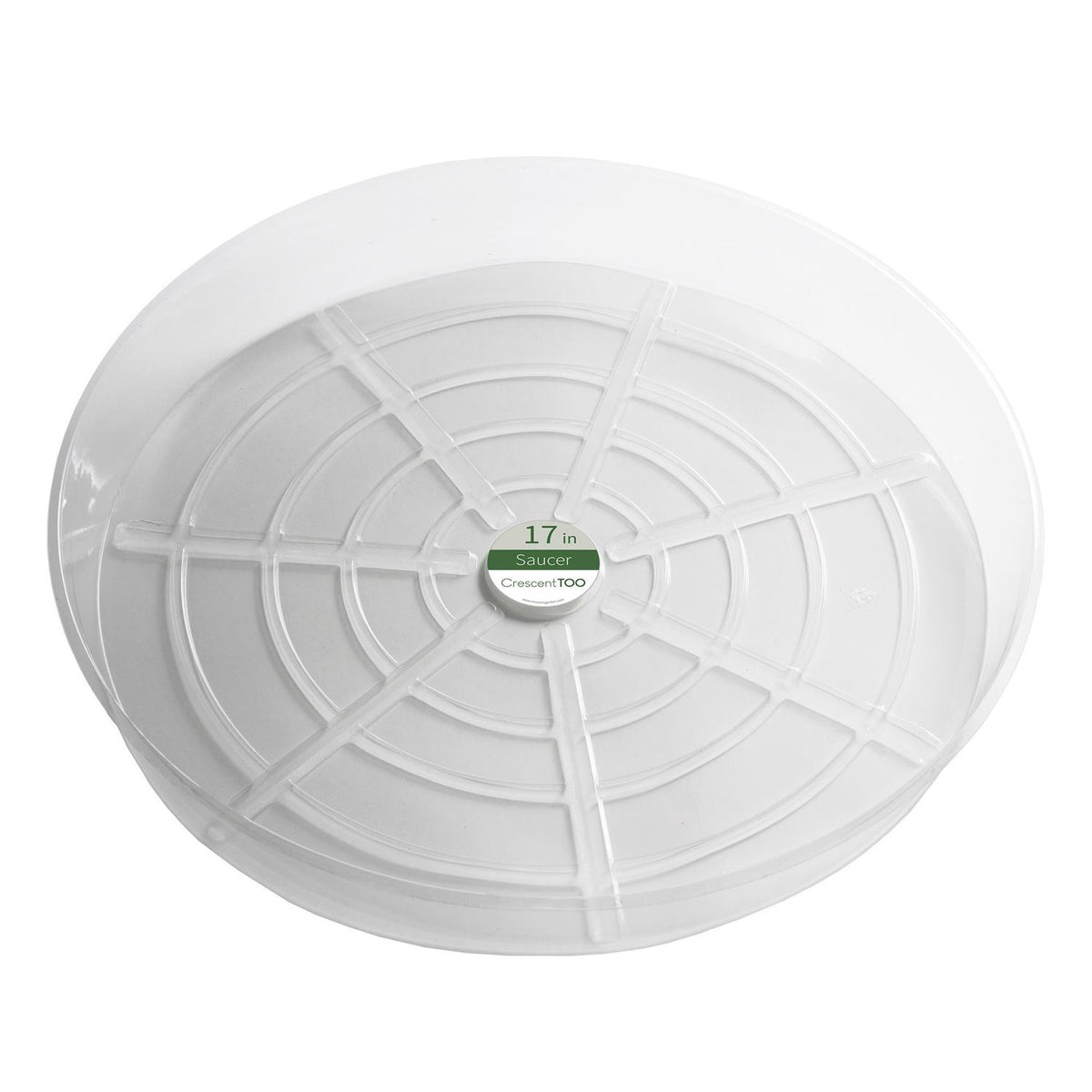 Crescent Garden 17 in. D Plastic Plant Saucer Clear - Case of 25