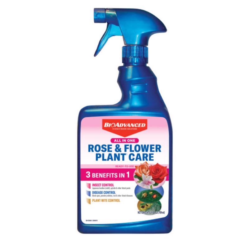BIOADVANCED - BioAdvanced All-in-One, Ready-to-Use Rose and Flower Care Spray 24 oz