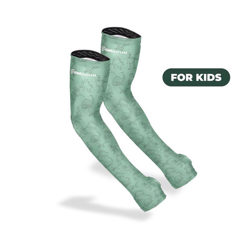 FARMERS DEFENSE - Farmers Defense S Polyester/Spandex Dino Green Protection Sleeves