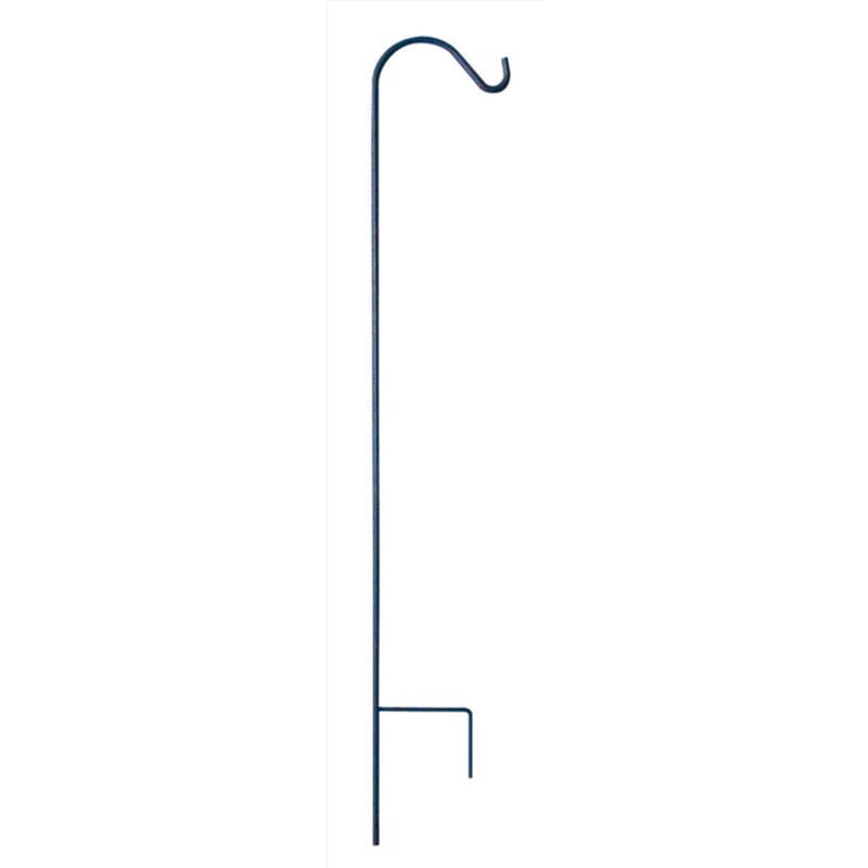 LIVING ACCENTS - Living Accents Black Steel 48 in. H Single Crook Plant Hook 1 pk