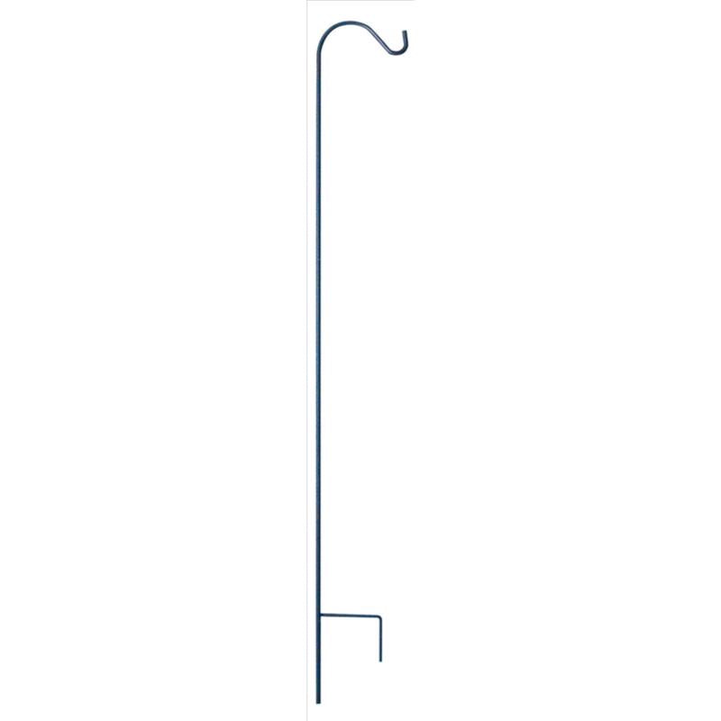 LIVING ACCENTS - Living Accents Black Steel 64 in. H Single Crook Plant Hook 1 pk