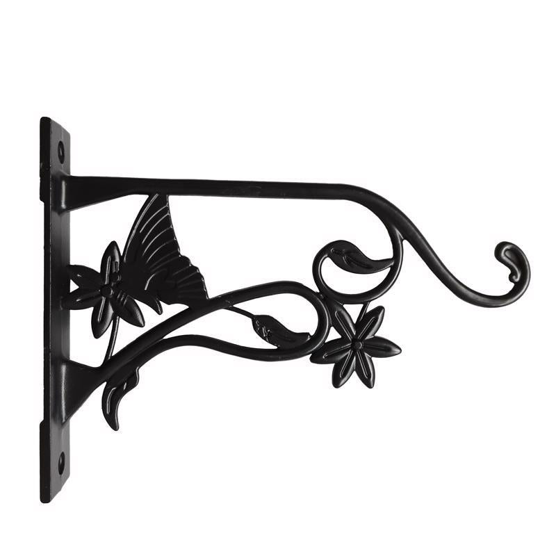 LIVING ACCENTS - Living Accents Black Aluminum 9 in. H Butterfly Plant Hook 1 pk