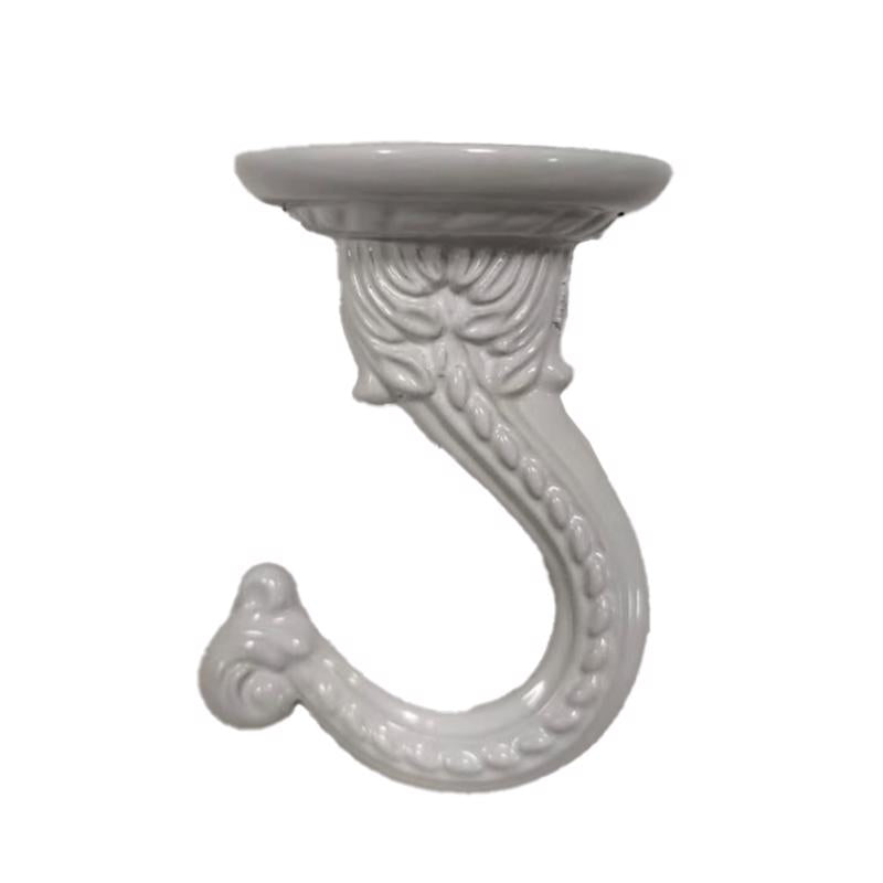 LIVING ACCENTS - Living Accents White Zinc 2 in. H Sturdy Swag Hook 1 pk