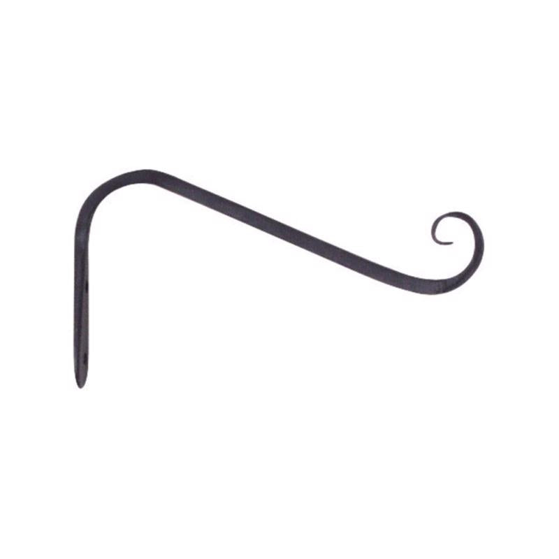 LIVING ACCENTS - Living Accents Black Wrought Iron 5 in. H Forged Angled Plant Hook 1 pk