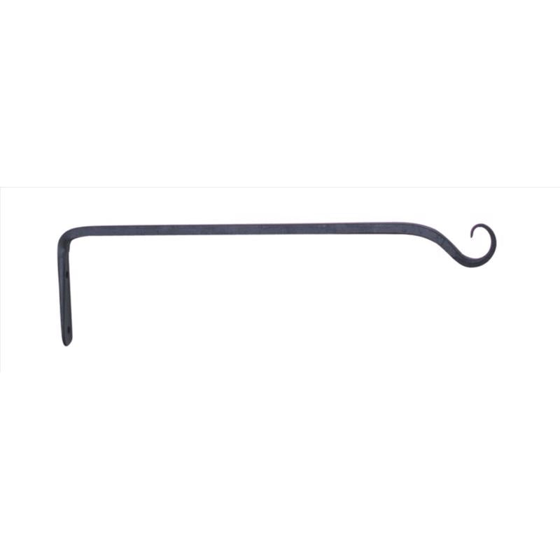 LIVING ACCENTS - Living Accents Black Wrought Iron 15 in. H Forged Straight Plant Hook 1 pk