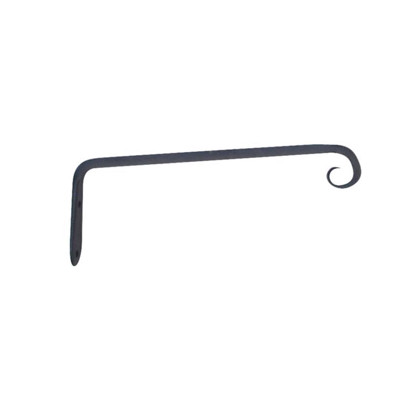 LIVING ACCENTS - Living Accents Black Wrought Iron 10 in. H Forged Straight Plant Hook 1 pk
