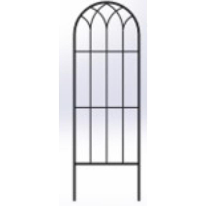 LIVING ACCENTS - Living Accents 24 in. H Black Steel Trellis