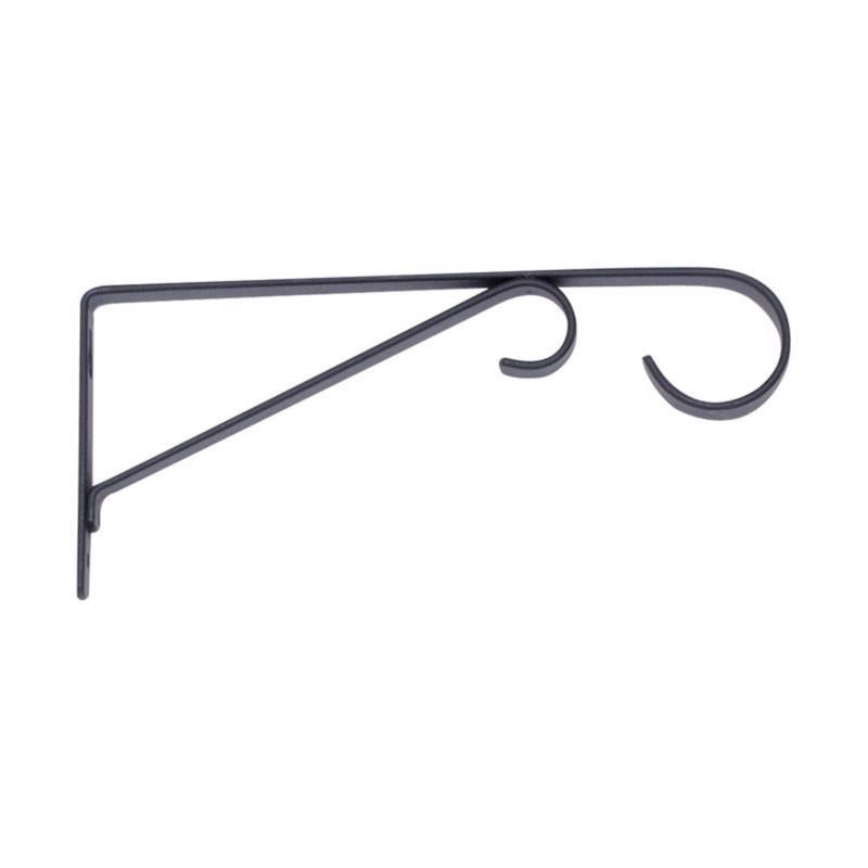 LIVING ACCENTS - Living Accents Black Steel 9 in. H Straight with Loop Plant Hook 1 pk