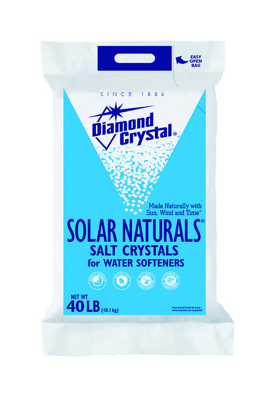 DIAMOND CRYSTAL - Diamond Crystal Solar Naturals Water Softener Salt Crystal 40 lb