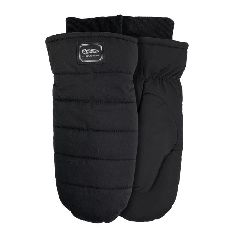 WATSON GLOVES - Watson Gloves L Taslon Puffer Mitt Black Cold Weather Gloves