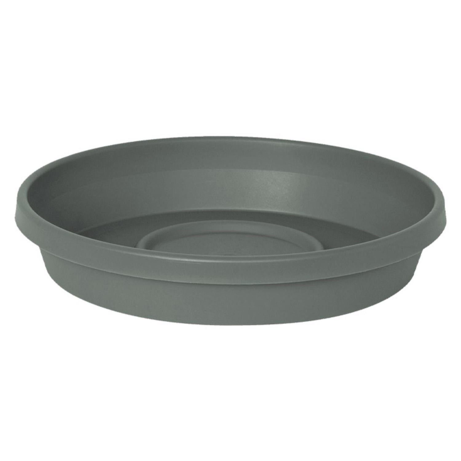 Bloem Terra 2 in. H X 9.5 in. W X 11.25 in. D Plastic Traditional Plant Saucer Green