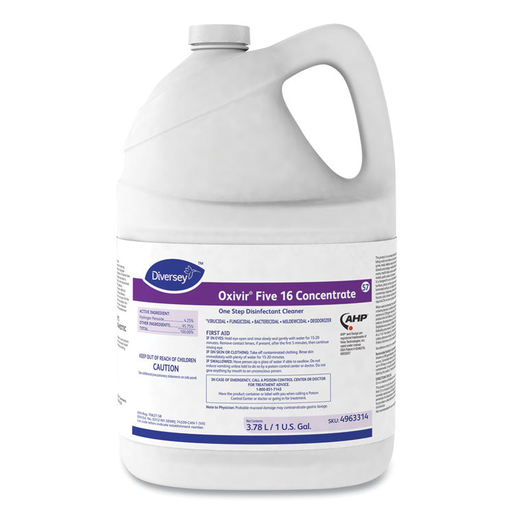 Oxivir - Five 16 One-Step Disinfectant Cleaner, 1 gal Bottle, 4/Carton