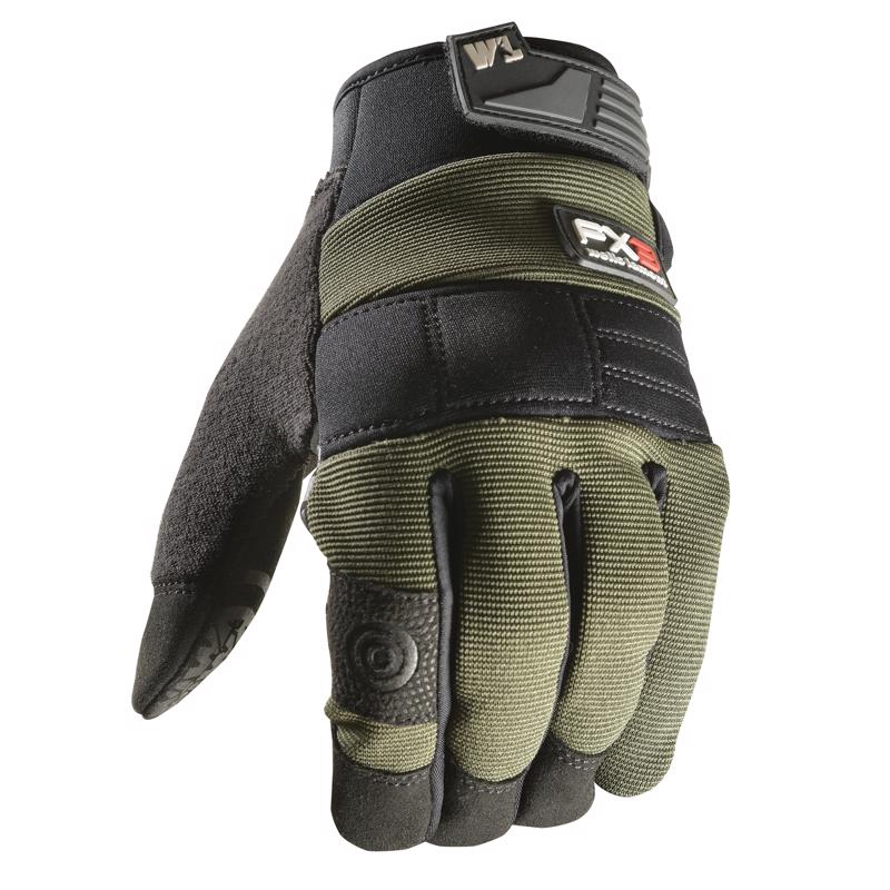 WELLS LAMONT - Wells Lamont FX3 Men's Indoor/Outdoor Work Gloves Black/Gray/Green L 1 pair