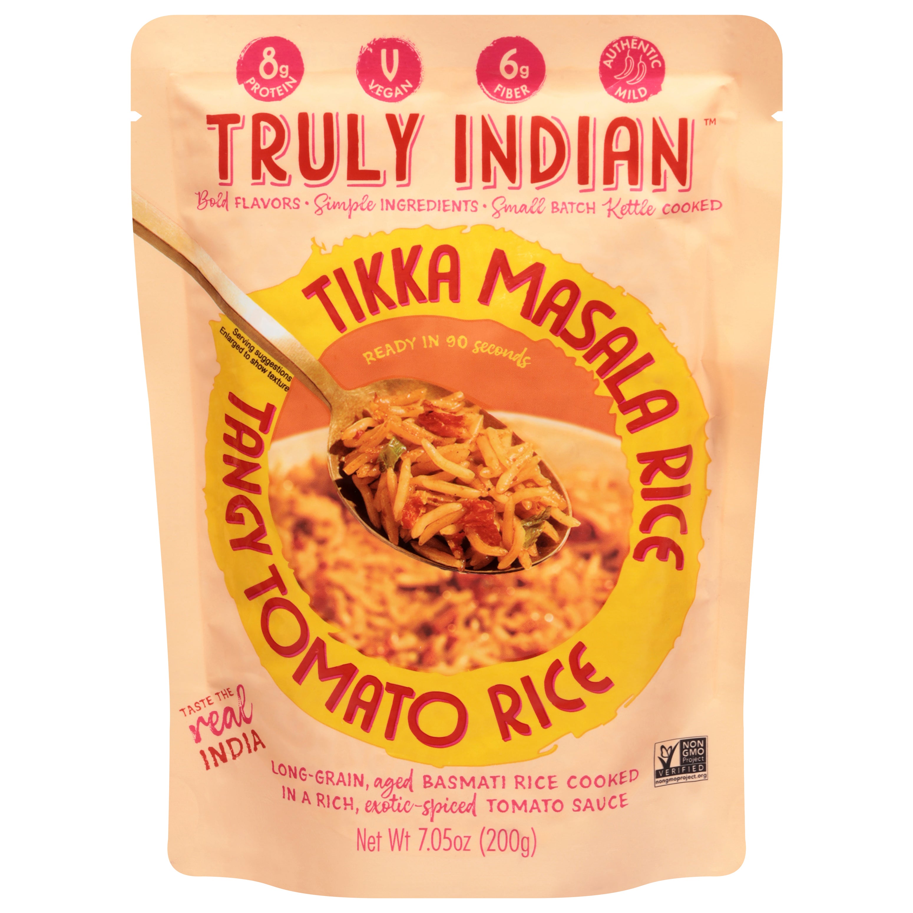 Truly Indian Tangy Tomato Tikka Masala Rice 7.05 oz - Case of 6